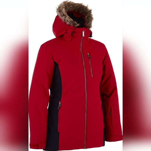 Spyder Women's Crossover Insulated Ski Jacket Red Medium New - Picture 1 of 7